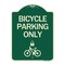 Signmission Bicycle Parking W/ Cycle and LockHeavy-Gauge Aluminum Architectural Sign, 24" x 18", G-1824-24321 A-DES-G-1824-24321 - alternate 1